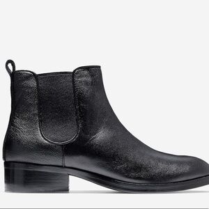 Cole haan landsman black leather bootie size 7